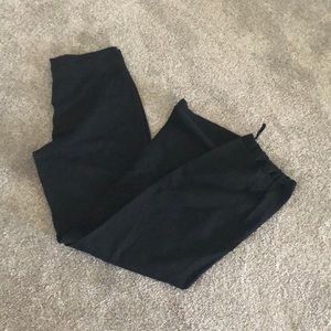 Lululemon wide leg black yoga pants